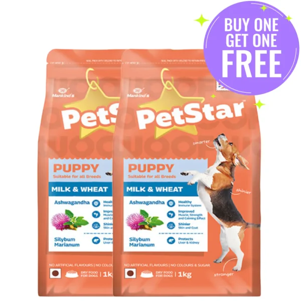 Mankind Petstar Milk and Wheat Puppy Dog Dry Food