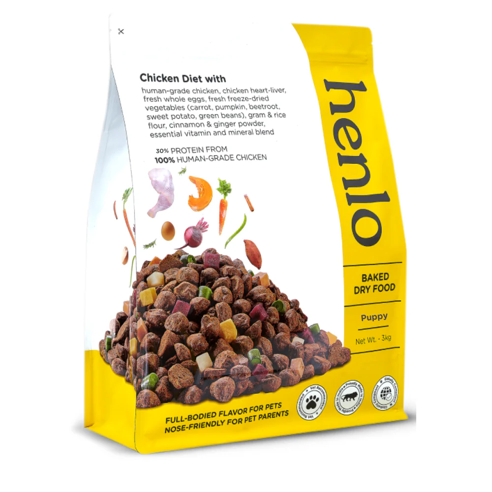 PUPPY3KG_9f1ad6cd-bc56-4fb4-a700-6e860dfa3c41 (1) Henlo Chicken & Vegetable Baked Dry Food for Puppies | 100% human grade ingredients - Image 1