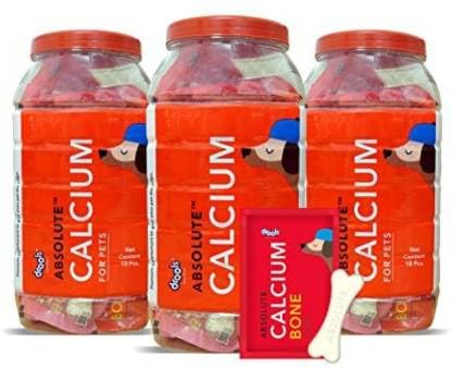 41SZTCQaK0L.716muWbBS5L.jpg.jpg Calcium Sausage Dog -Jar, 18pcs Pack of 3 Combo 3pouch Bone Free Chicken 2 kg (3x0.67 kg) Wet Adult Dog Food - Image 1