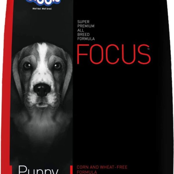 Focus Premium Puppy Dry Dog Food 1.2kg Pack | Chicken Flavour | Growth & Intelligence | Digestive Health | Healthy Skin & Coat | Improves Immunity