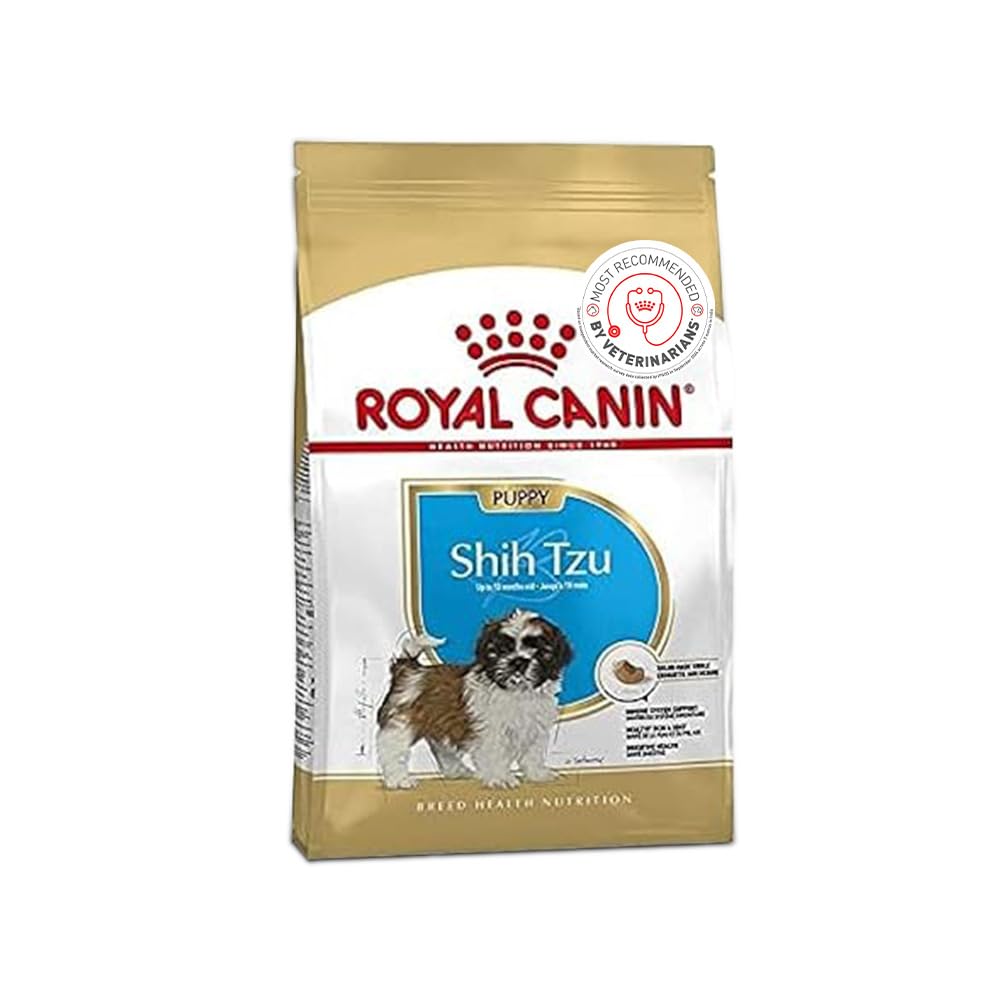 51HE8HEj9mL.716muWbBS5L.jpg Royal Canin Shih TZU Puppy Food, Dry Food, Supports Healthy Skin & Coat, Digestive Health, Provides Immune System Support, 1.5 Kg - Image 1