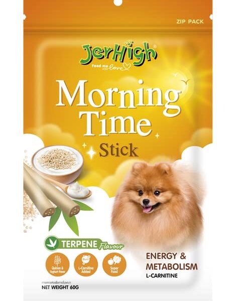 Dog Treat for Energy & Metabolism - Morning Time Stick Added Super Food & L-Carnitine Newly Launched (Pack of 3) with Free Milky 20g by DogsNCats Sold by DogsNCats