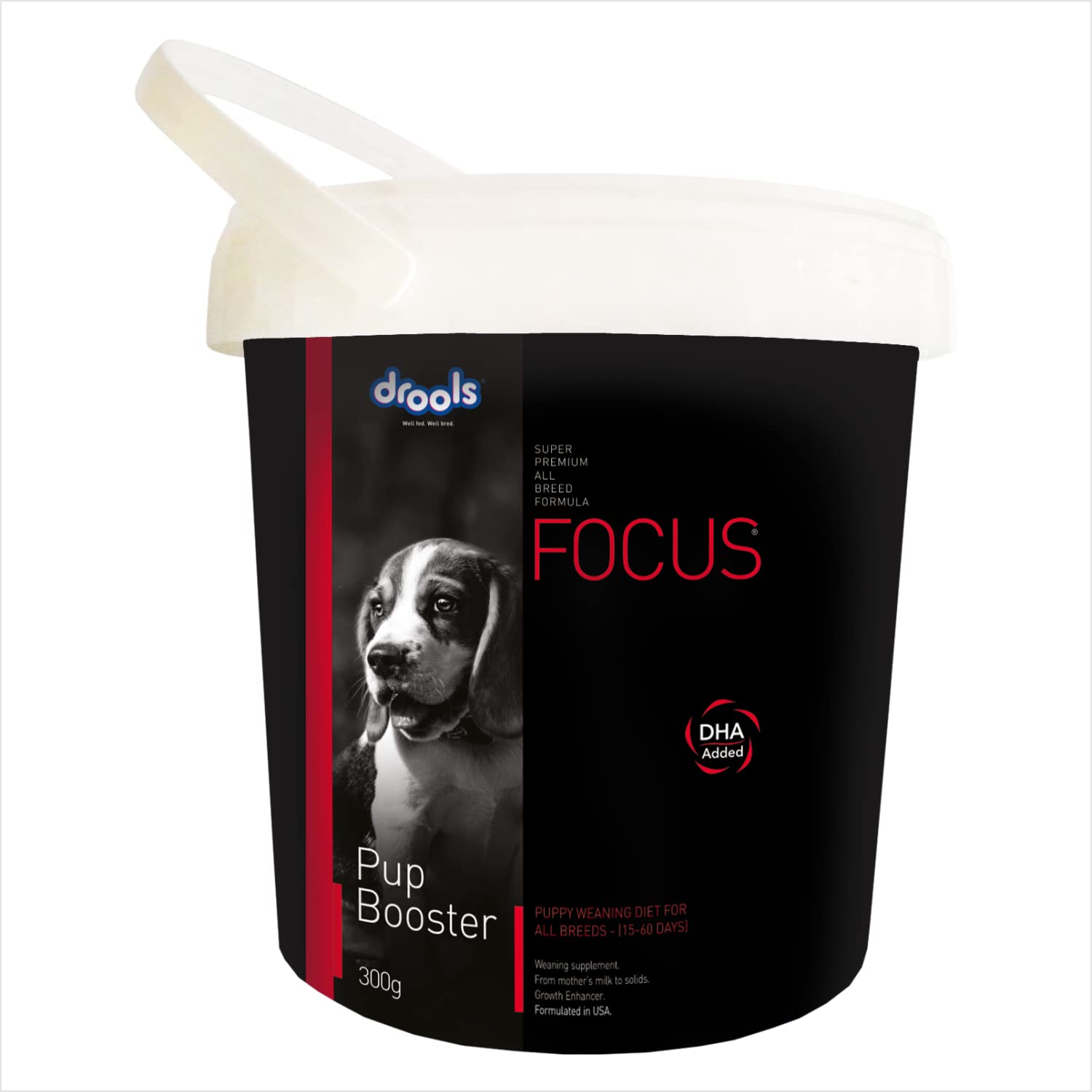 51a9tlvWM2L.716muWbBS5L.jpg.jpg Focus Pup Booster Puppy Weaning Diet 300g | Chicken Flavour | Suitable for All Breeds | DHA Supports Brain & Vision Growth | Boosts Immunity | Promotes Strong Bones - Image 1