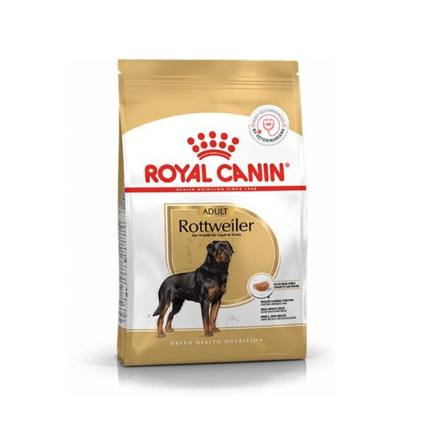 Royal Canin Rottweiler Adult Dog Food, 12 Kg, Dry Food, Supports Healthy Cardiac Function, Bone & Joint Health, Promotes Ideal Muscle Mass