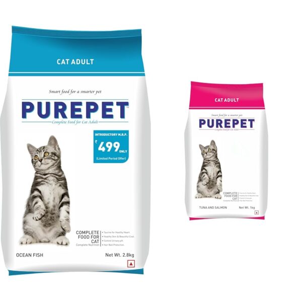 Purepet Cat Adult Dry Food 2.8 kg + 1 Kg
