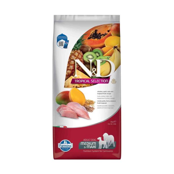 Farmina N&D Tropical Dog | Chicken | Adult MED/MAX |10Kg