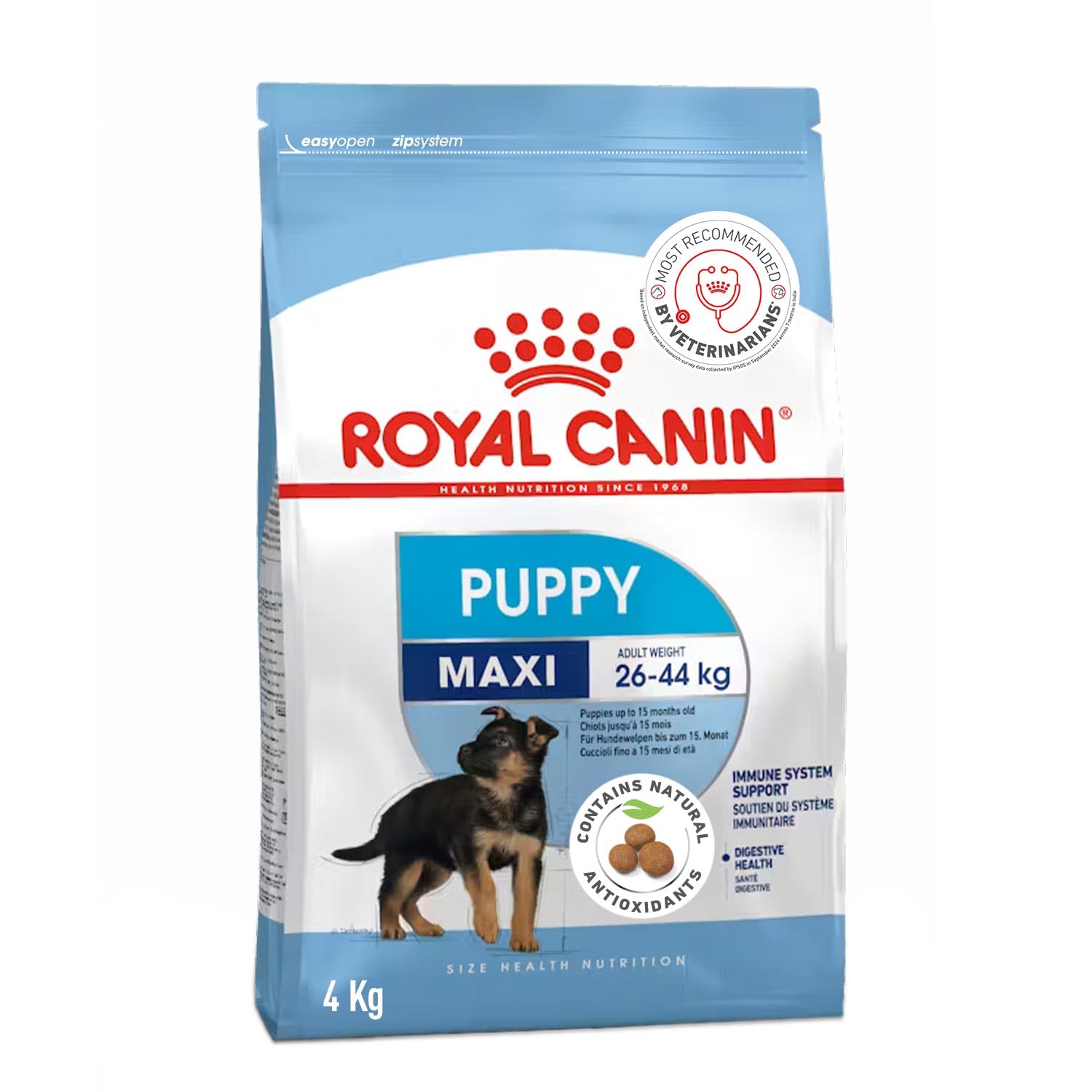 612MYUWBWtL.716muWbBS5L.jpg Royal Canin Maxi Puppy Food, Dry Food, Supports Immune System & digestive health, Provides Long growth, moderate energy, 4 Kg - Image 1