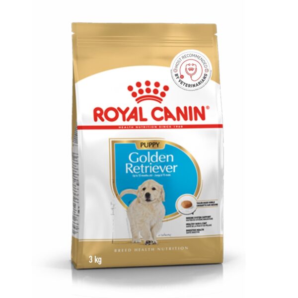 Royal Canin Golden Retriver Puppy Food, Dry Food, Helps with Healthy Skin & Coat, Supports Immune System & Digestive Health, 3 Kg