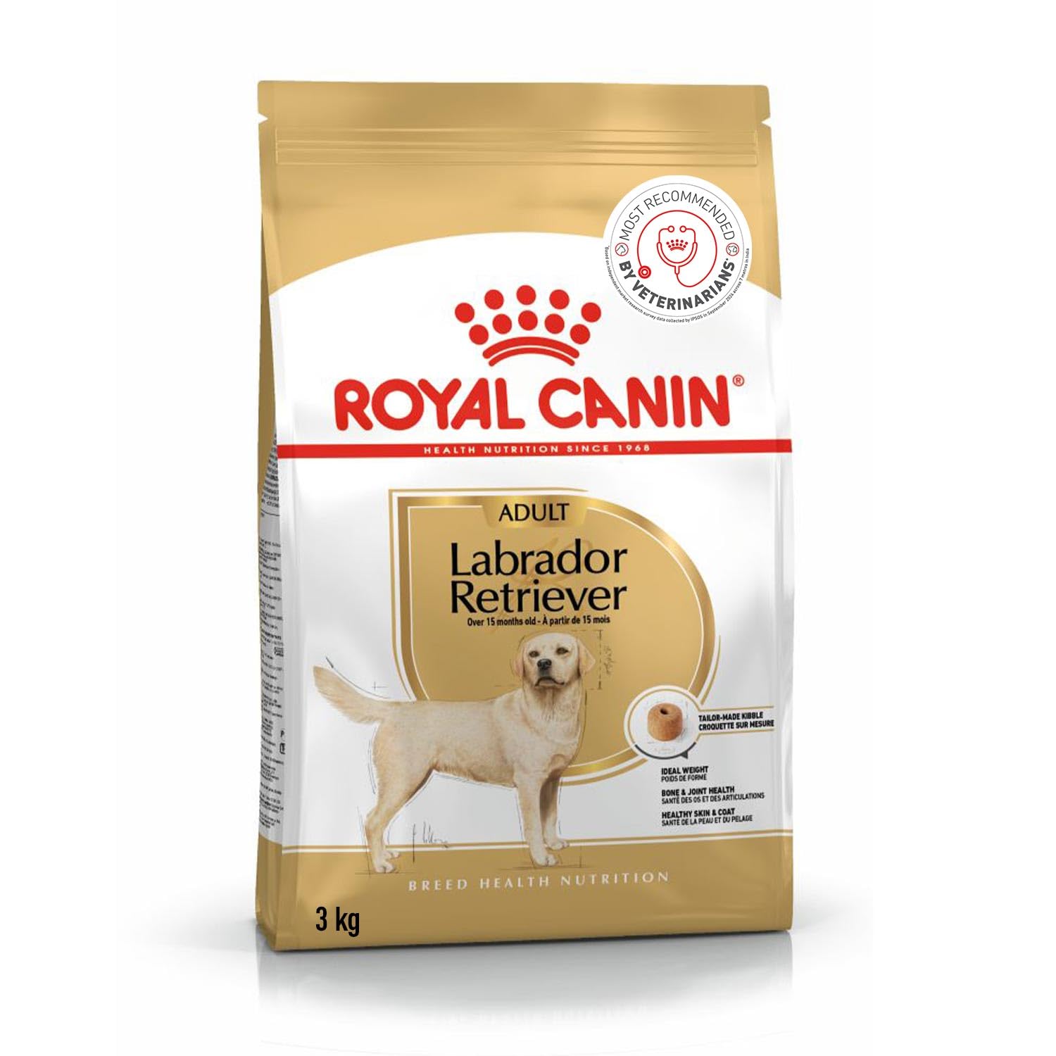 616GWy6wVL.716muWbBS5L.jpg Royal Canin Labrador Retriever Adult Dog Food, Dry Food, Supports Ideal Weight, Healthy Skin & Coat, Promotes Bone and Joint Health, 3 Kg - Image 1