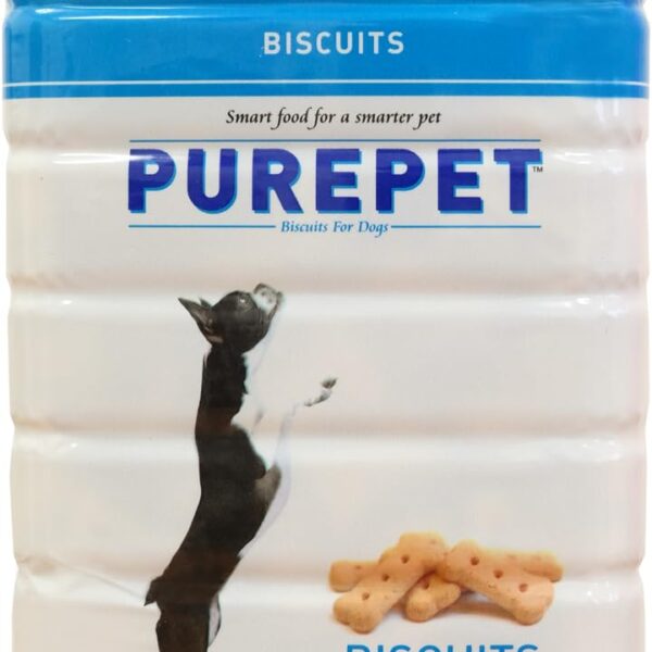 Purepet Dog Treats Biscuits 800g Pack | Milk Flavour | Active Behaviour | Oral Health | Training and Behaviour | Healthy Immune System (All Life Stages)