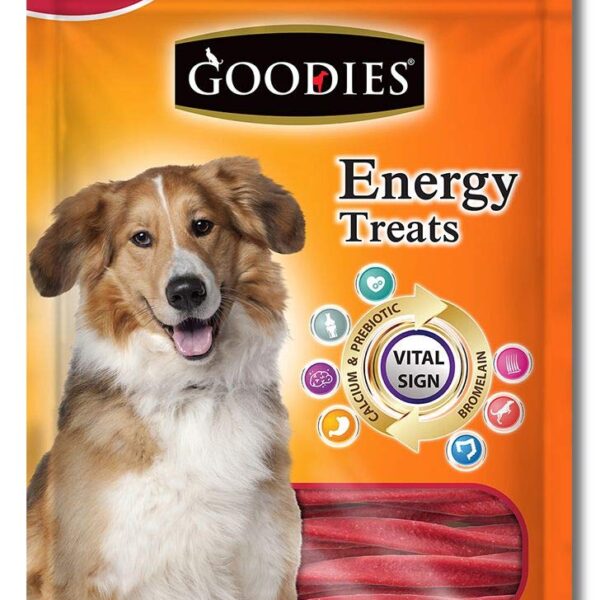 Goodies Dog Energy Treats, Made of Vegetable Protein, 98% Digestible, Healthy Snack & Training Treat, Best for Dog with Meat Allergy, Lamb 125gm (2 X 125g)