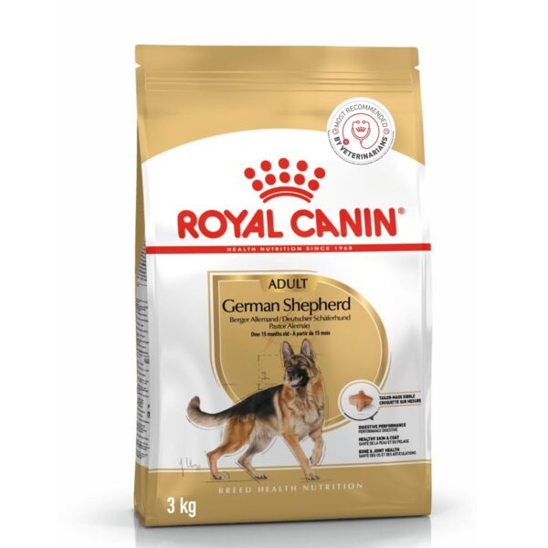Royal Canin German Shepherd Adult Dog Food, Dry Food, Supports Digestive health, Healthy Skin & Coat, Promotes Bone and Joint Health, 3 Kg