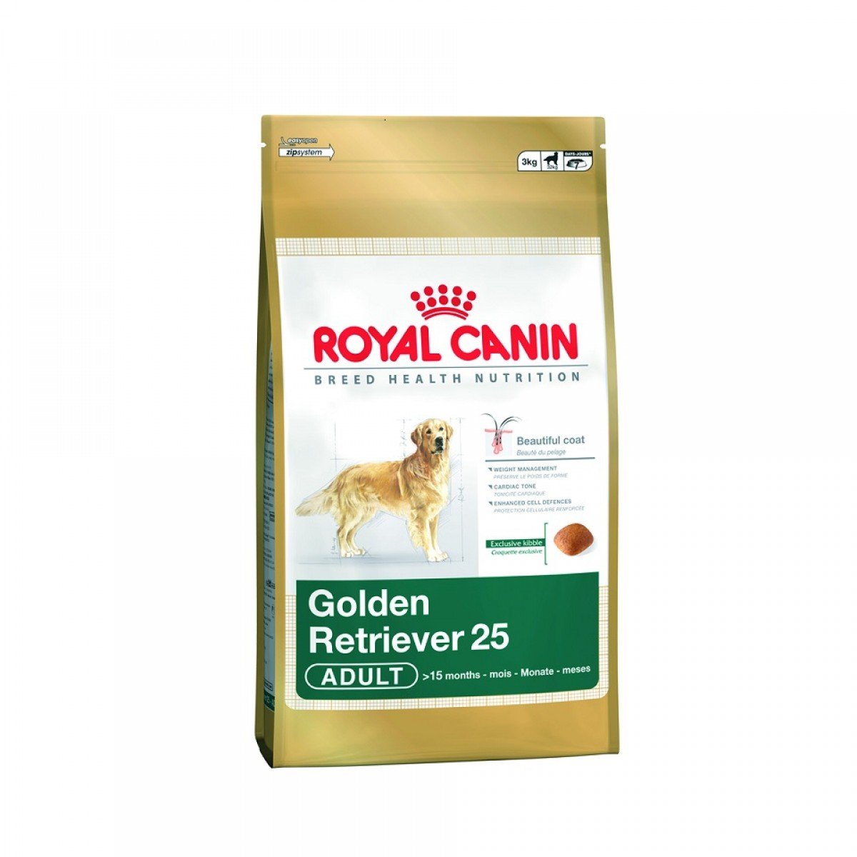 61LzfLg-fL.716muWbBS5L.jpg Royal Canin Golden Retriever Adult 3kg, Pellet, Dog - Image 1