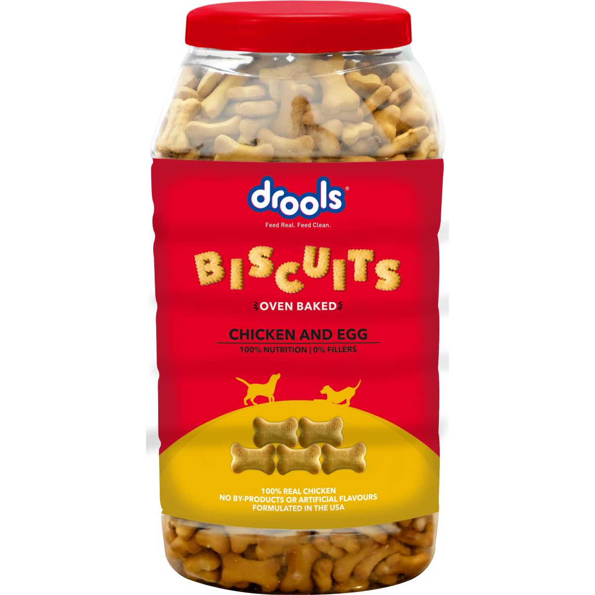 61MrCqlqUL.716muWbBS5L.jpg.jpg All Life Stages Dog Treat Biscuits 800g Jar | Real Chicken Flavour | All Breed Formula | Promotes Lustrous Skin & Coat | Vitamins & Minerals | Reduces Tartar Build Up - Image 1