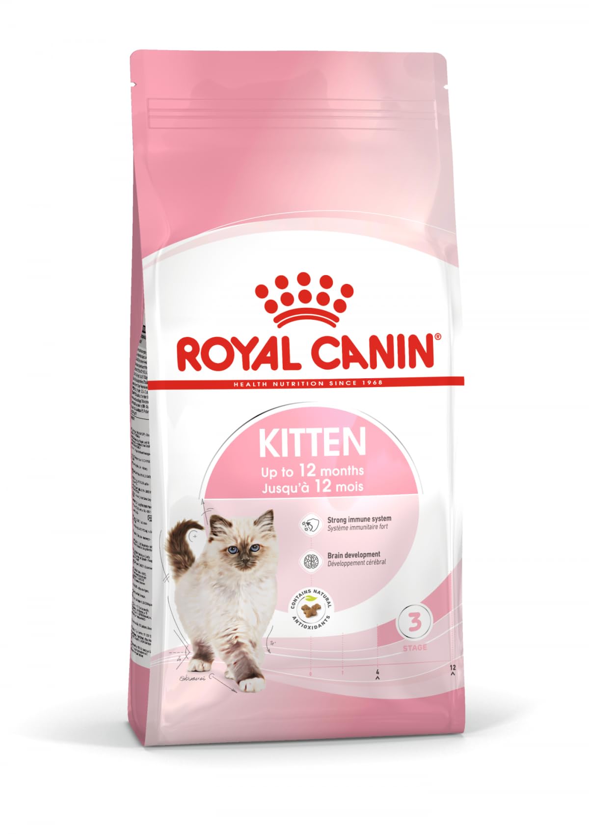 61NCHittMIL.716muWbBS5L.jpg Royal Canin Second Age Kitten Food, 400 Grams, Dry Food containing Antioxidants with no artificial colors & flavors, Supports Brain Development & Microbiome, Promotes a strong Immune System - Image 1