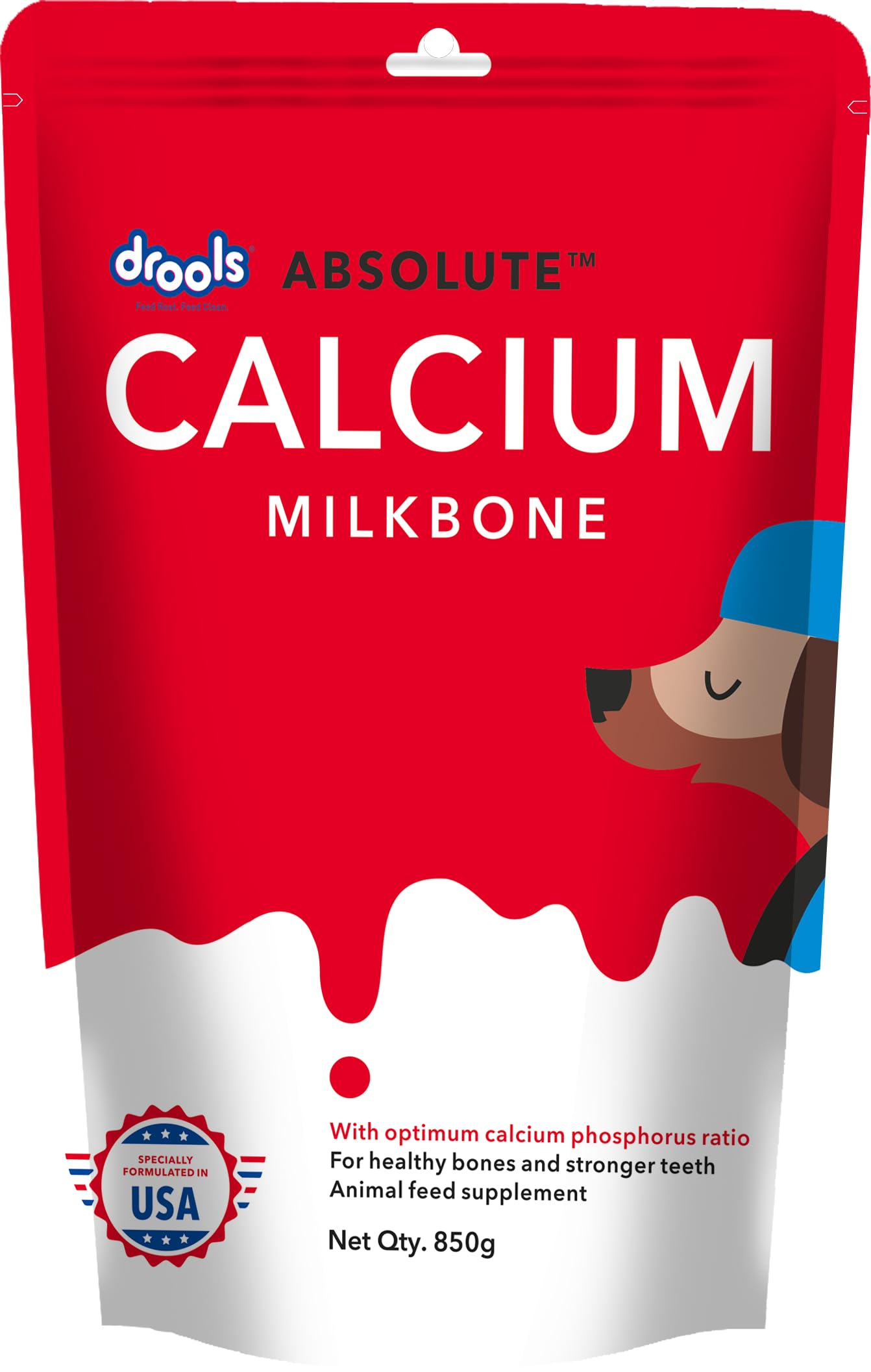61QFMGnbGtL.716muWbBS5L.jpg.jpg Absolute Milk Bone Dog Treats 850g | Calcium Flavour | Supports Dental Health | Strengthens Gums & Jaws | Enriched with Calcium & Phosphorus | Maintains Clean Teeth - Image 1