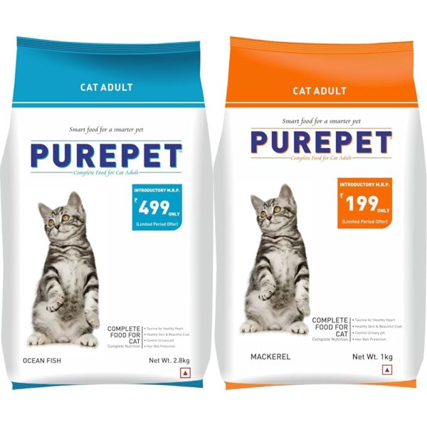 Purepet Cat Dry Food 2.8 kg + 1 Kg