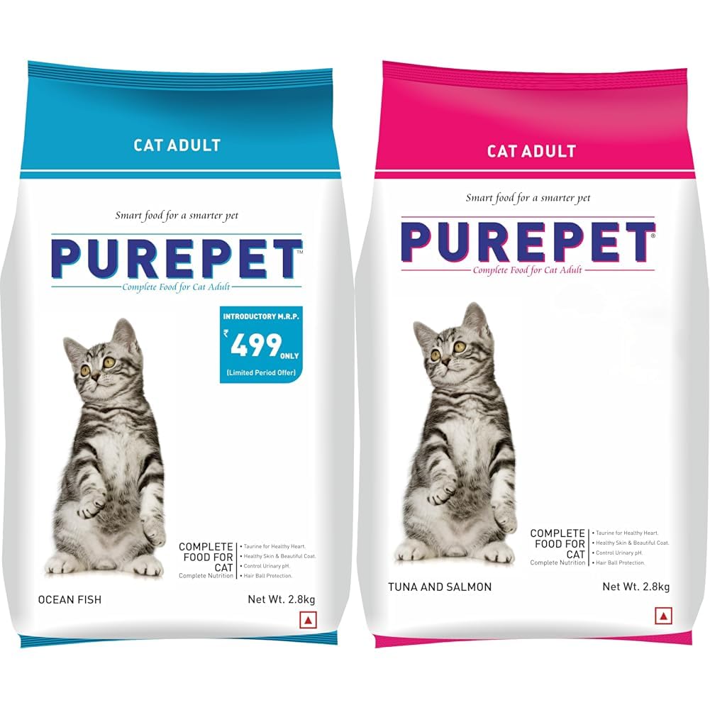 61VY6Ei28ZL.716muWbBS5L.jpg Purepet Cat Adult 2.8 Kg + 2.8 kg - Image 1
