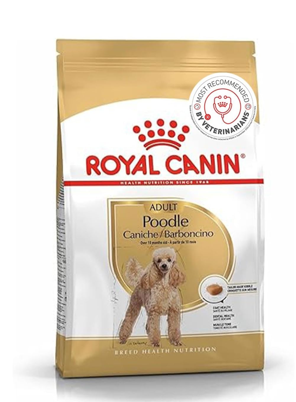 61Wv2eNEjqL.716muWbBS5L.jpg Royal Canin Poodle Adult Dog Food, Dry Food, Supports Beautiful Fur & Dental Health, Helps to Tone Muscles, 1.5 Kg - Image 1