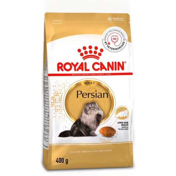 Royal Canin Persian Adult Cat Food, Dry Food, Supports Long Hair Health, Digestive Health, and Hairball Formation, 400 Grams
