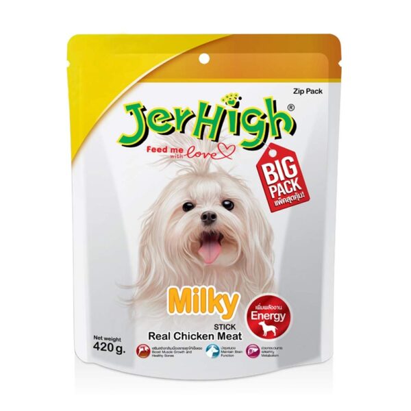 Jerhigh Chicken Milky Dog Treats, Medium, 420 g