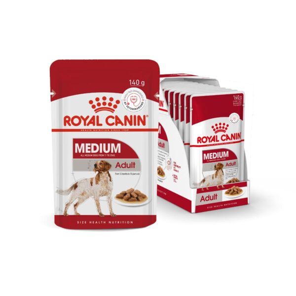 Royal Canin Medium Adult Dog Food, Gravy (Packof10)