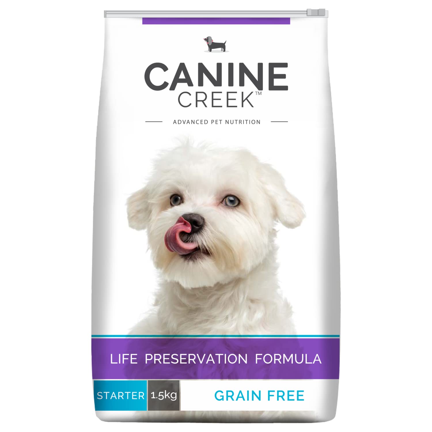 61b1q6N3dsL.716muWbBS5L.jpg Canine Creek Starter Ultra Premium Dry Dog Food 1.5Kg Pack - Image 1