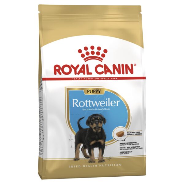 Royal Canin Rottweiler Junior Granule Dog Food, Chicken Flavor, 12 Kg