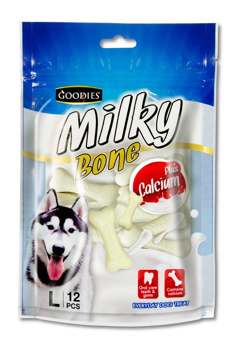 61hh9ApERAL.716muWbBS5L.jpg Goodies Milky Bone (12 Pieces) - Image 1