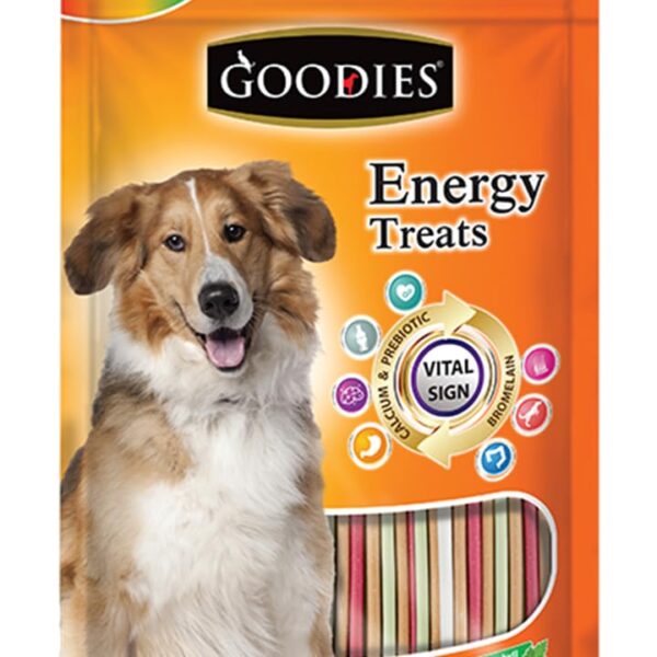 Goodies 950 Gm Assorted Energy Treats Stick Shape Dog Treats for All Life Stages, Vegetable Flavour,Pack of 1 by Newly Launched