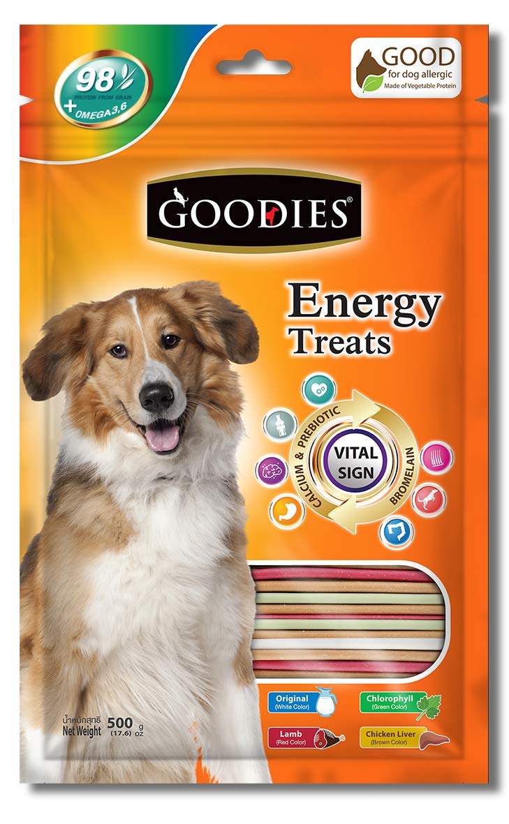 61kyZgdhpGL.716muWbBS5L.jpg Goodies Energy Treat Mix Stick for Dog of All Life Stages, Lamb Flavor, 500g - Image 1