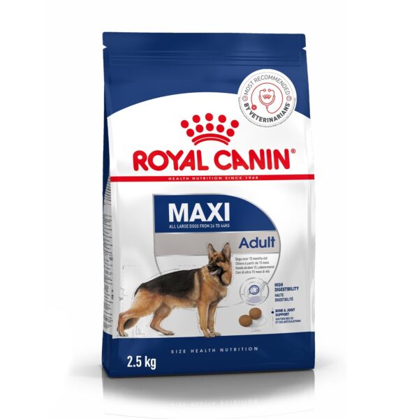 Royal Canin Maxi Adult Dog Food, Dry Food, Supports Digestive Health & Optimal Health, Provides Bone & Joint Support, 2.5 Kg