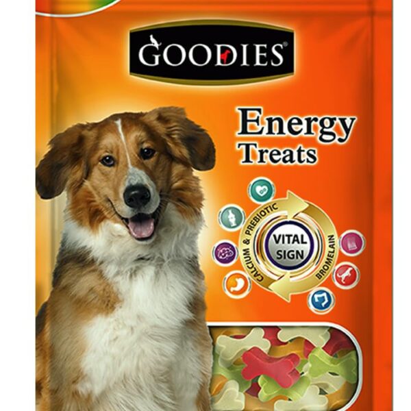 Goodies 950 Gm Assorted Energy Treats Bone Shape Dog Treats for All Life Stages, Vegetable Flavour,Pack of 1 by Newly Launched