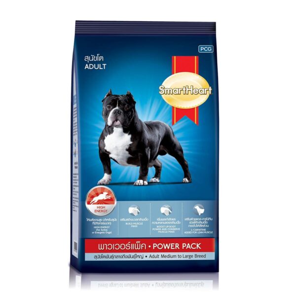 Smart Heart Power Pack Adult Dry Dog Food, Chicken, 20 kg