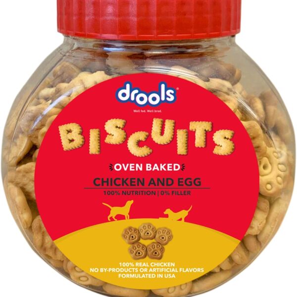 All Life Stages Dog Treat Biscuits 400g Jar | Real Chicken Flavour | All Breed Formula | Promotes Lustrous Skin & Coat | Vitamins & Minerals | Reduces Tartar Build Up