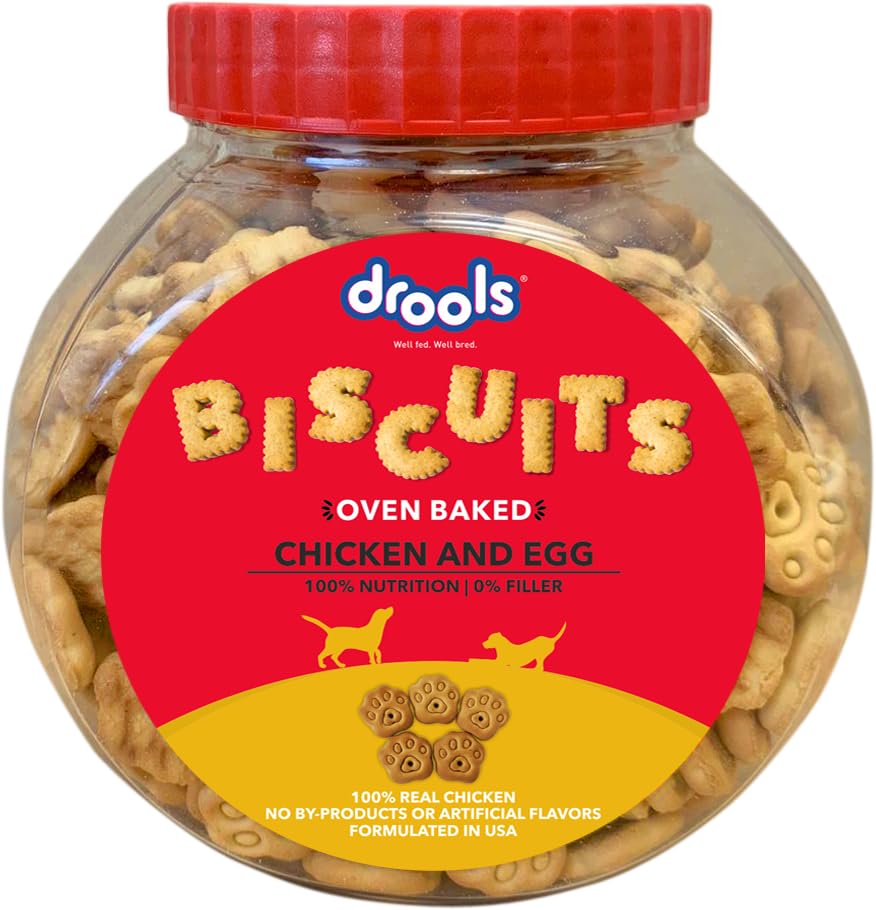 61rvm8bz-FL.716muWbBS5L.jpg.jpg All Life Stages Dog Treat Biscuits 400g Jar | Real Chicken Flavour | All Breed Formula | Promotes Lustrous Skin & Coat | Vitamins & Minerals | Reduces Tartar Build Up - Image 1