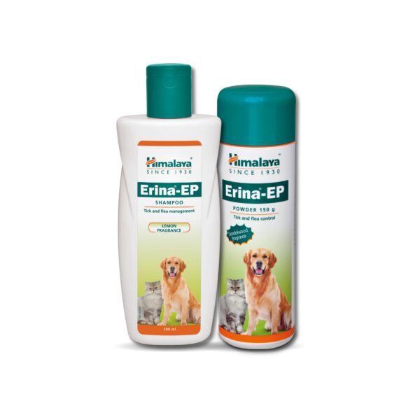 Himalaya Wellness Company Erina Ep Shampoo for Dogs and Cats, 200 Milliliter & Erina EP Powder, 150g