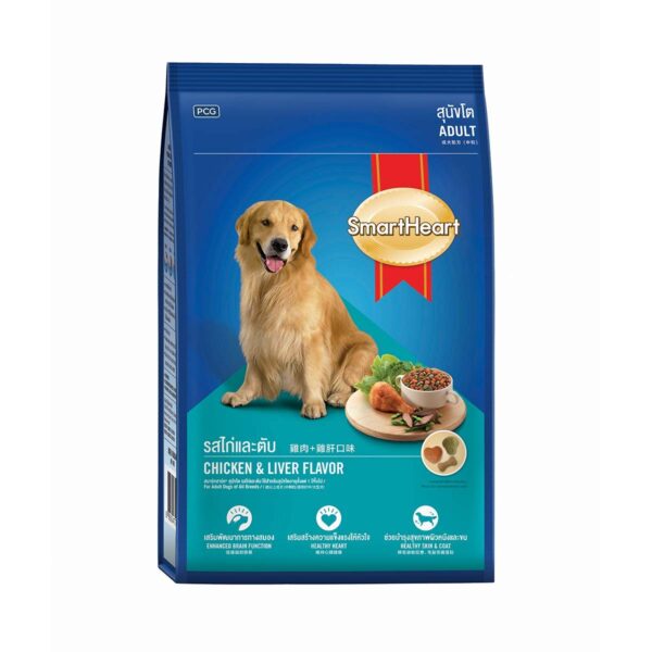 Smart Heart SmartHeart Adult Dry Dog Food Chicken & Liver Flavour 3 Kg