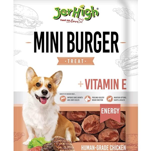 Mini Burger Stick Fully Digestible Dog Treats for All Life Stages, 100g - (Pack of 1)