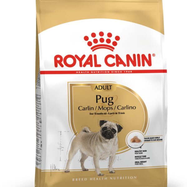 Royal Canin Pug Adult Dog Food, Dry Food, Supports Healthy Skin & Ideal Weight, Helps to Tone Muscles, , 1.5 Kg