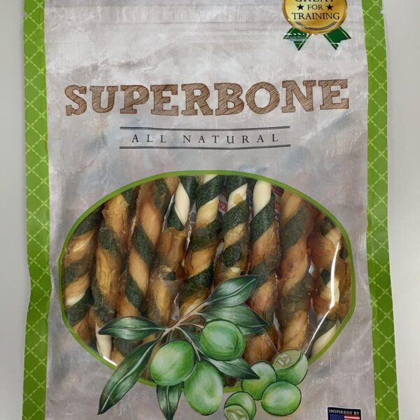 Dogaholic Superbone Stick Treats for Dogs Olive Oil (9Pcs), Medium, 150 g (Pack of 3)