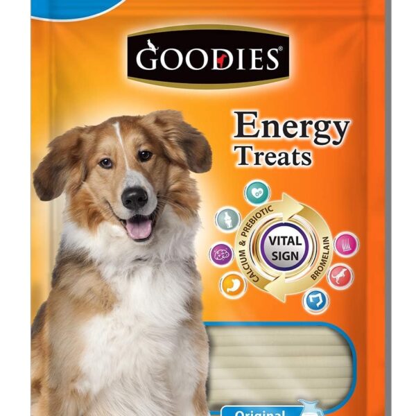 Goodies Dog Energy Treats, Made of Vegetable Protein, 98% Digestible, Healthy Snack & Training Treat, Best for Dog with Meat Allergy - Calcium (500g) (Pack of 1)