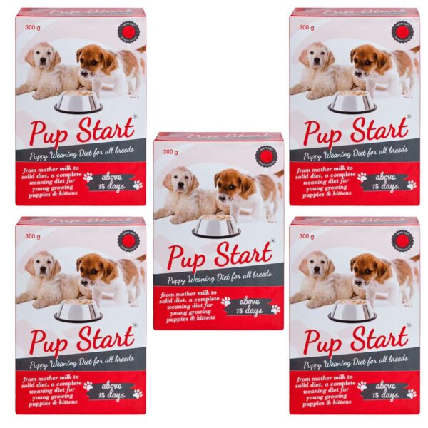 Spunky Complete Puppy Starter Weaning Food | Gentle Diet for Young Growing Puppies & Kittens Above 15 Days | 300g (Pack of 5)