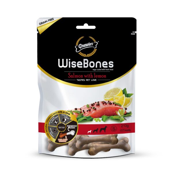 Wise Bone, Salmon with Lemon, Small, 200 G,Dog