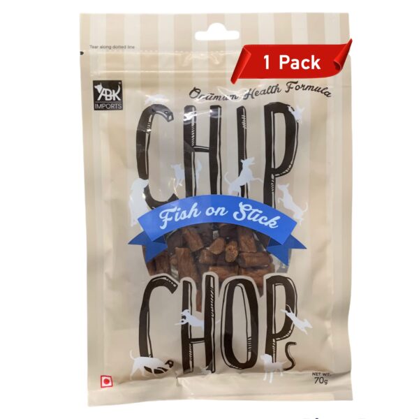 Chip Chops Chicken Dog Treats Delicious Flavours (Fish On Sticks, 1 Pack), All Life Stages
