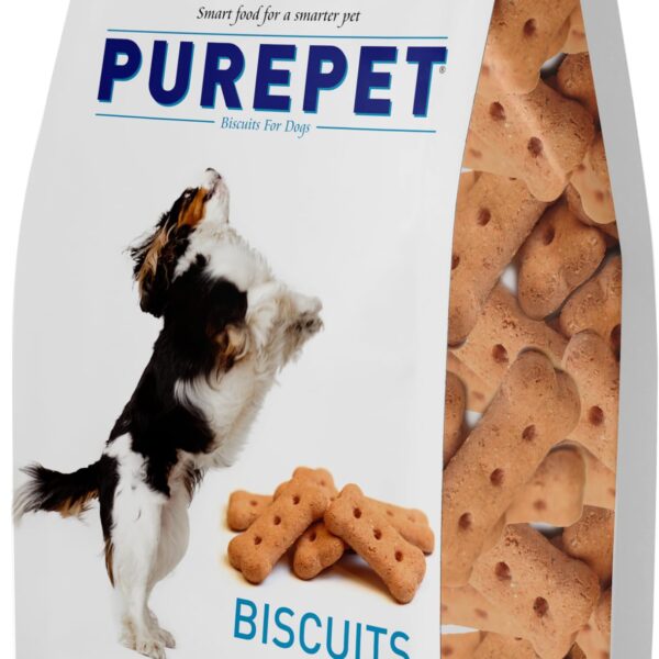 Purepet All Life Stages Dog Treat 800g Pouch | Milk Flavour | Keep Your Pet Active and Healthy | Promotes Lustrous Skin and Coat | Vitamins and Minerals | Remove Plaque & Reduces Tartar Build Up