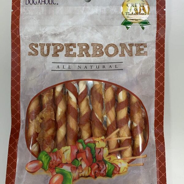Dogaholic Superbone Chicken Stick Dog Treat | 9 in 1 (BBQ, Pack of 4),All Life Stages