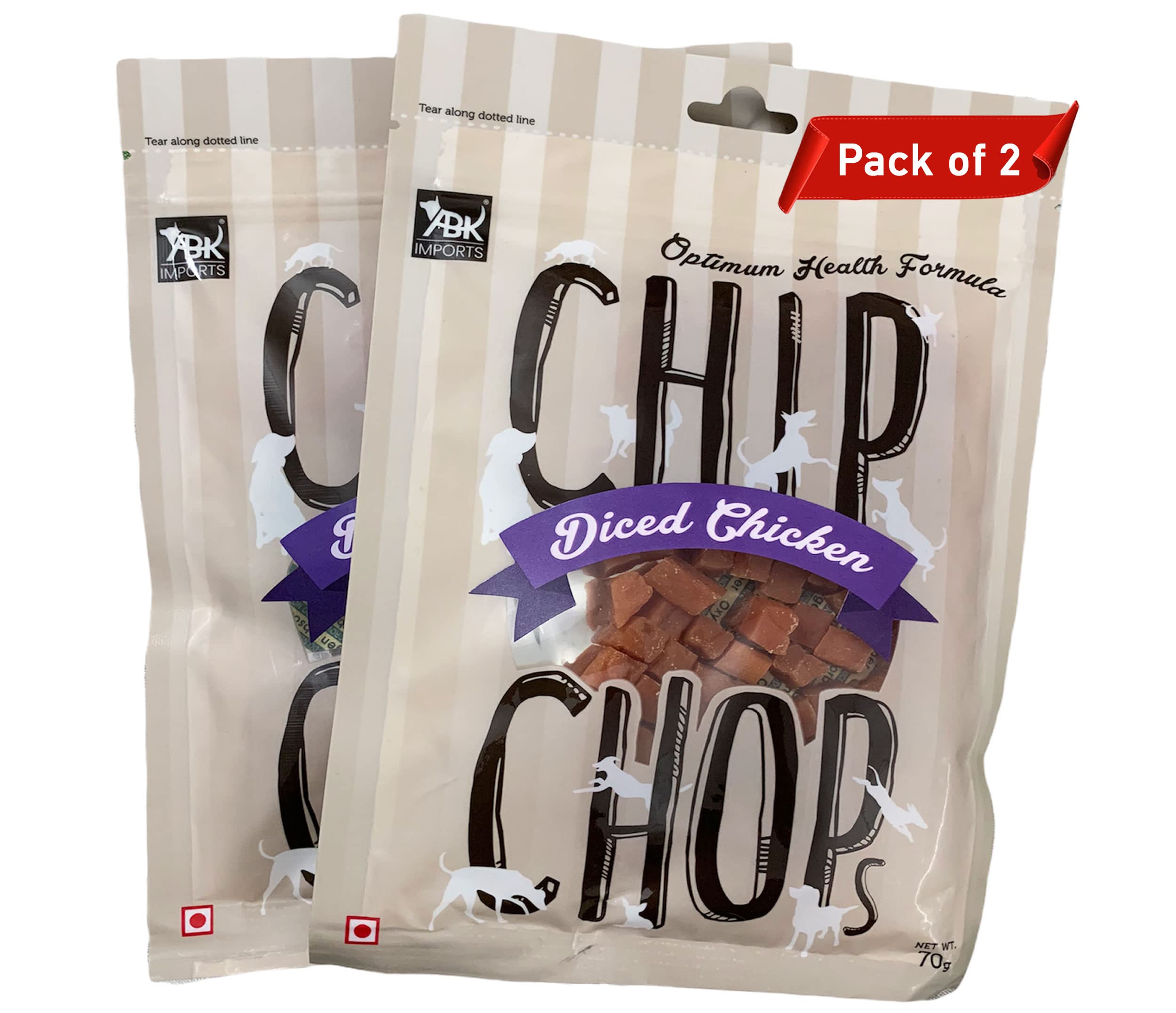 71KaiOxqTL.716muWbBS5L.jpg Chip Chops Chicken Dog Treats Multi Packs In Different Flavours (Diced Chicken) (2), All Life Stages - Image 1