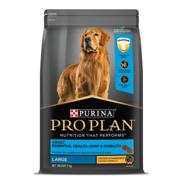PURINA Pro Plan Adult Dog Kibble Food for Large Breed Dogs, 3Kg Pack