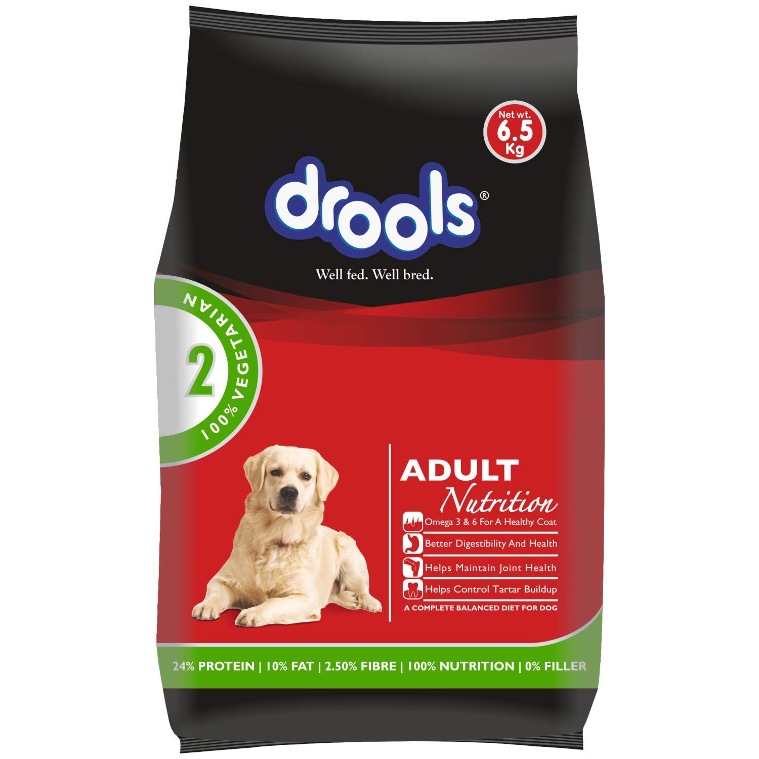 71ORRCUsQL.716muWbBS5L.jpg.jpg 100% Vegetarian Adult Dog Food, 6.5kg - Image 1